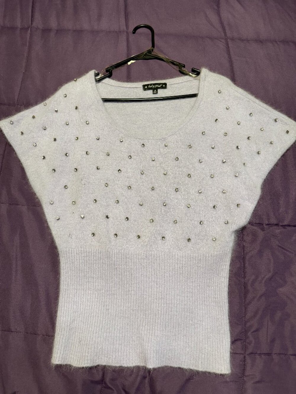 Nylon/Angora/Wool Sweater